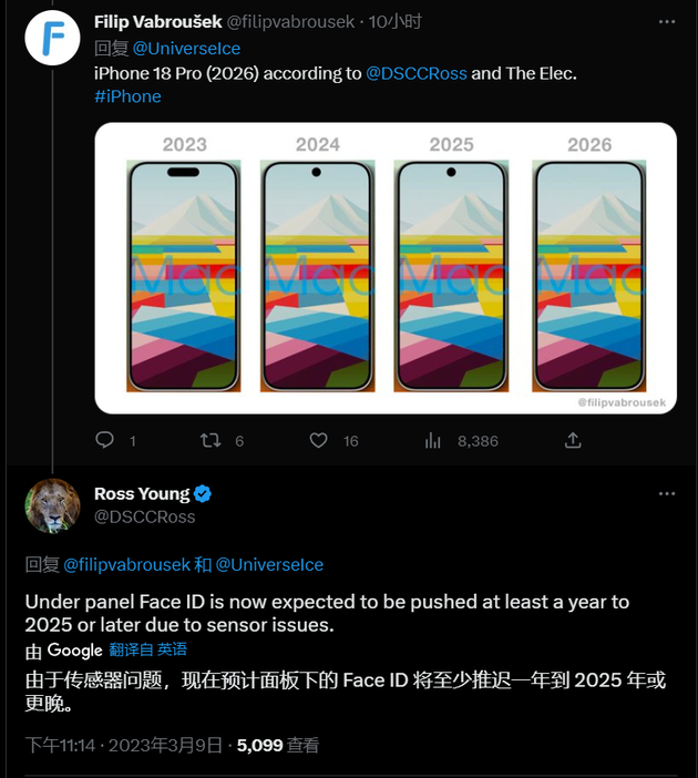 仲巴苹果手机维修分享:屏下Face ID有什么优势？iPhone何时会有屏下Face ID？ 