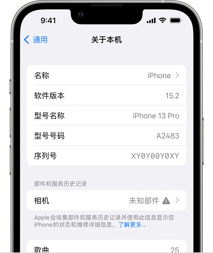 仲巴苹果维修分享iPhone 出现提示相机“未知部件”是什么原因？ 