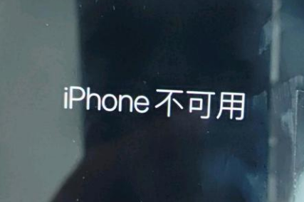 仲巴苹果服务网点分享锁屏界面显示“iPhone 不可用”如何解决 