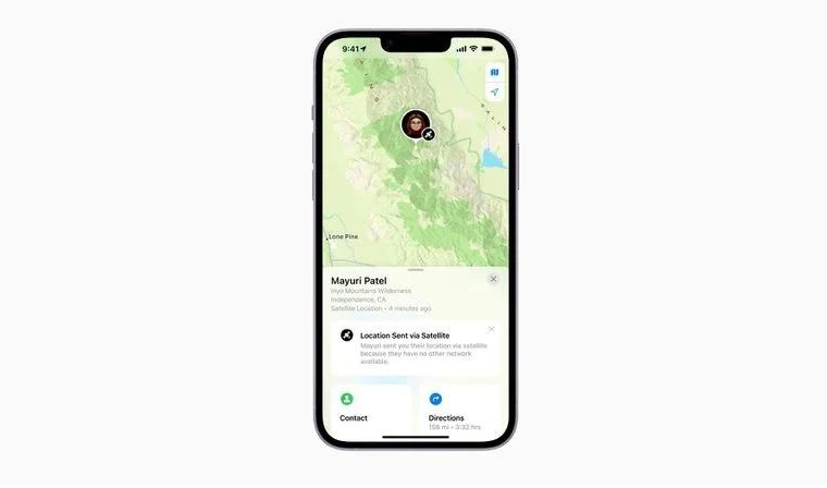 仲巴苹果14维修分享iPhone14系列中 FindMy功能通过卫星分享位置方法教程 