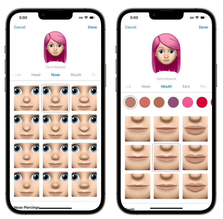 仲巴苹果手机维修分享​iOS 16中的拟我表情有了哪些变化和升级 